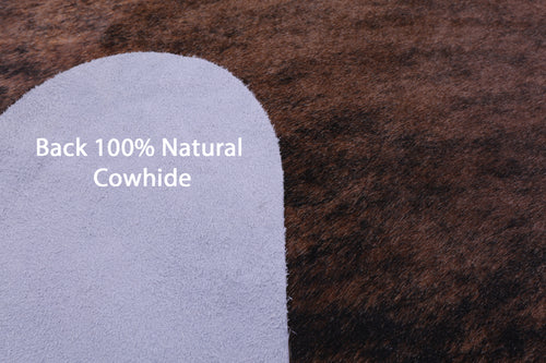 Light Brindle Natural Cowhide Rug - XX-Large 7' 6