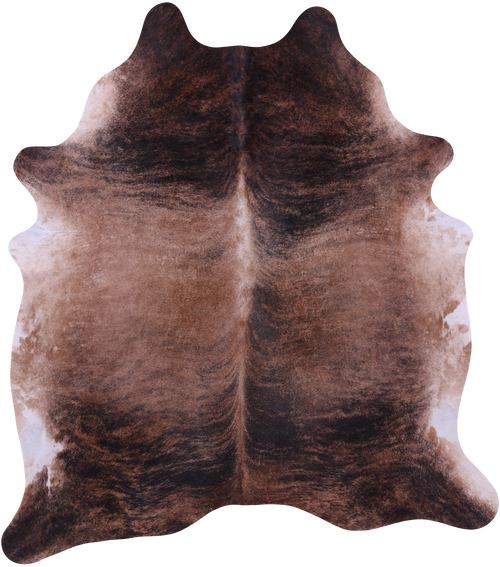 Light Brindle Natural Cowhide Rug - XX-Large 7' 6