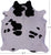 Black & White Natural Cowhide Rug - X-Large 7' 1"H x 6' 7"W