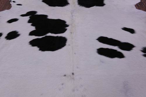 Black & White Natural Cowhide Rug - X-Large 7' 1