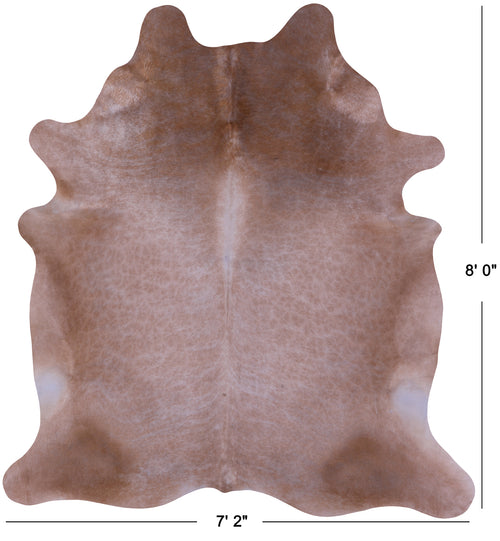 Light Brown Natural Cowhide Rug - XX-Large 8' 0