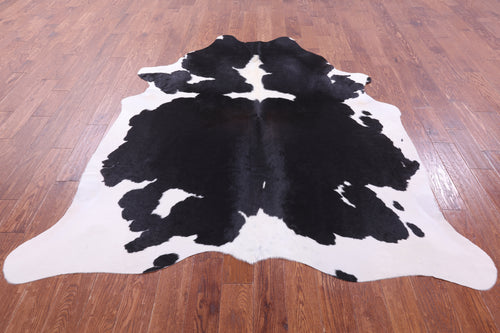 Black & White Natural Cowhide Rug - XX-Large 7' 6