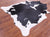 Black & White Natural Cowhide Rug - XX-Large 7' 6"H x 6' 8"W