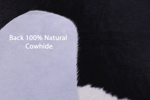 Black & White Natural Cowhide Rug - XX-Large 7' 6