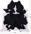 Black & White Natural Cowhide Rug - XX-Large 7' 6"H x 6' 8"W