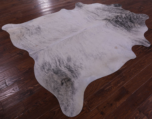 Grey Brindle Natural Cowhide Rug - XX-Large 8' 6