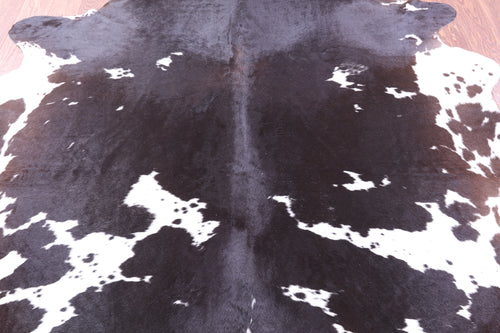 Brown & White Natural Cowhide Rug - XX-Large 7' 9