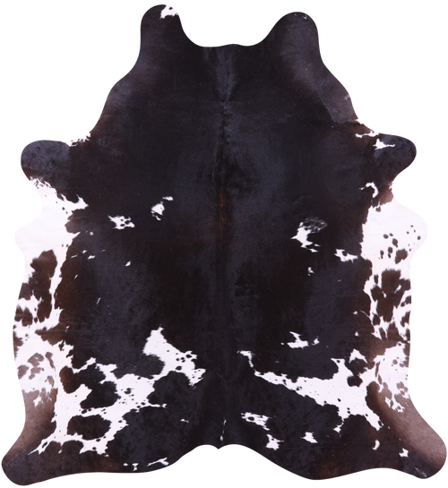 Brown & White Natural Cowhide Rug - XX-Large 7' 9