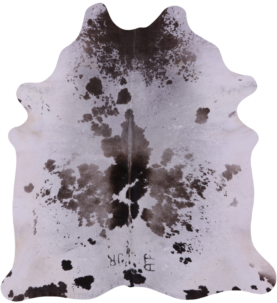 Brown Salt & Pepper Natural Cowhide Rug - XX-Large 7' 7"H x 6' 10"W