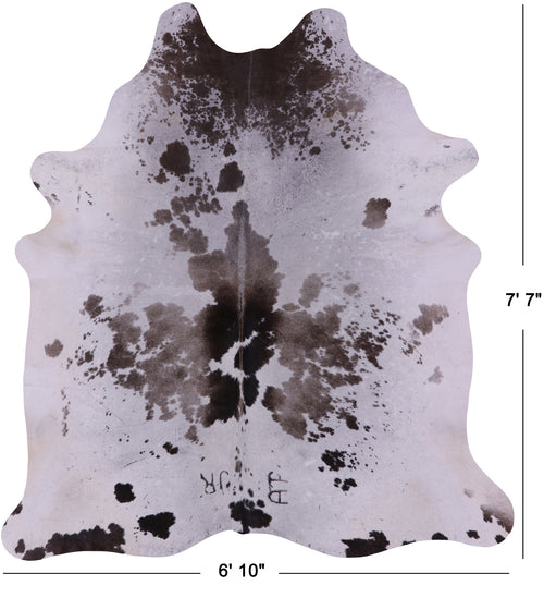 Brown Salt & Pepper Natural Cowhide Rug - XX-Large 7' 7