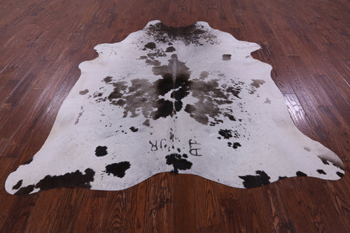 Brown Salt & Pepper Natural Cowhide Rug - XX-Large 7' 7