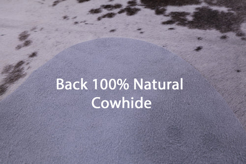 Brown Salt & Pepper Natural Cowhide Rug - XX-Large 7' 7