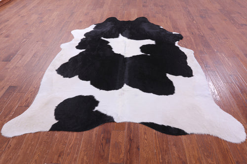 Black & White Natural Cowhide Rug - XX-Large 8' 6