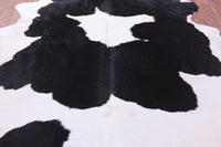 Thumbnail for Black & White Natural Cowhide Rug - XX-Large 8' 6