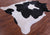 Black & White Natural Cowhide Rug - XX-Large 8' 6"H x 7' 4"W