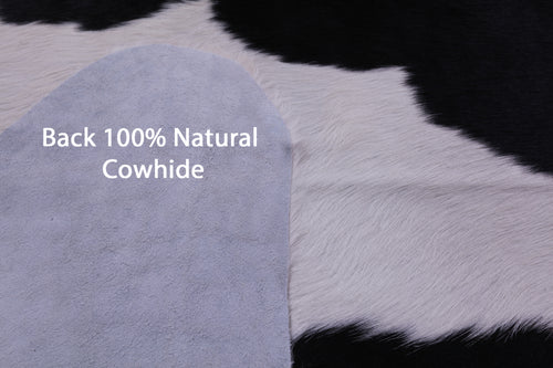 Black & White Natural Cowhide Rug - XX-Large 8' 6