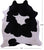 Black & White Natural Cowhide Rug - XX-Large 8' 6"H x 7' 4"W