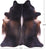 Dark Brown Natural Cowhide Rug - XX-Large 8' 6"H x 7' 7"W