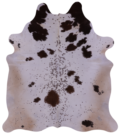 Brown Salt & Pepper Natural Cowhide Rug - XX-Large 8' 2