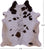 Brown Salt & Pepper Natural Cowhide Rug - XX-Large 8' 2"H x 7' 2"W
