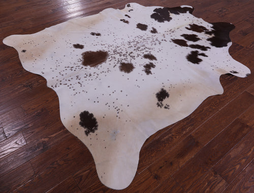 Brown Salt & Pepper Natural Cowhide Rug - XX-Large 8' 2