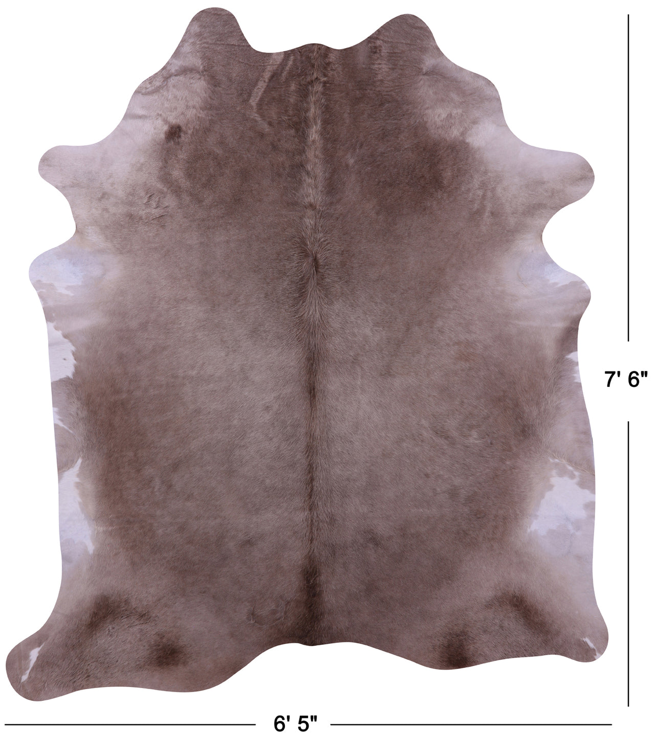 Champagne Natural Cowhide Rug - XX-Large 7' 6"H x 6' 5"W