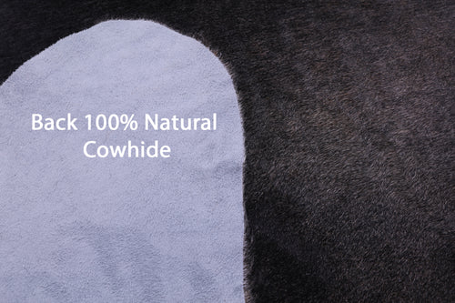 Black Natural Cowhide Rug - XX-Large 7' 5