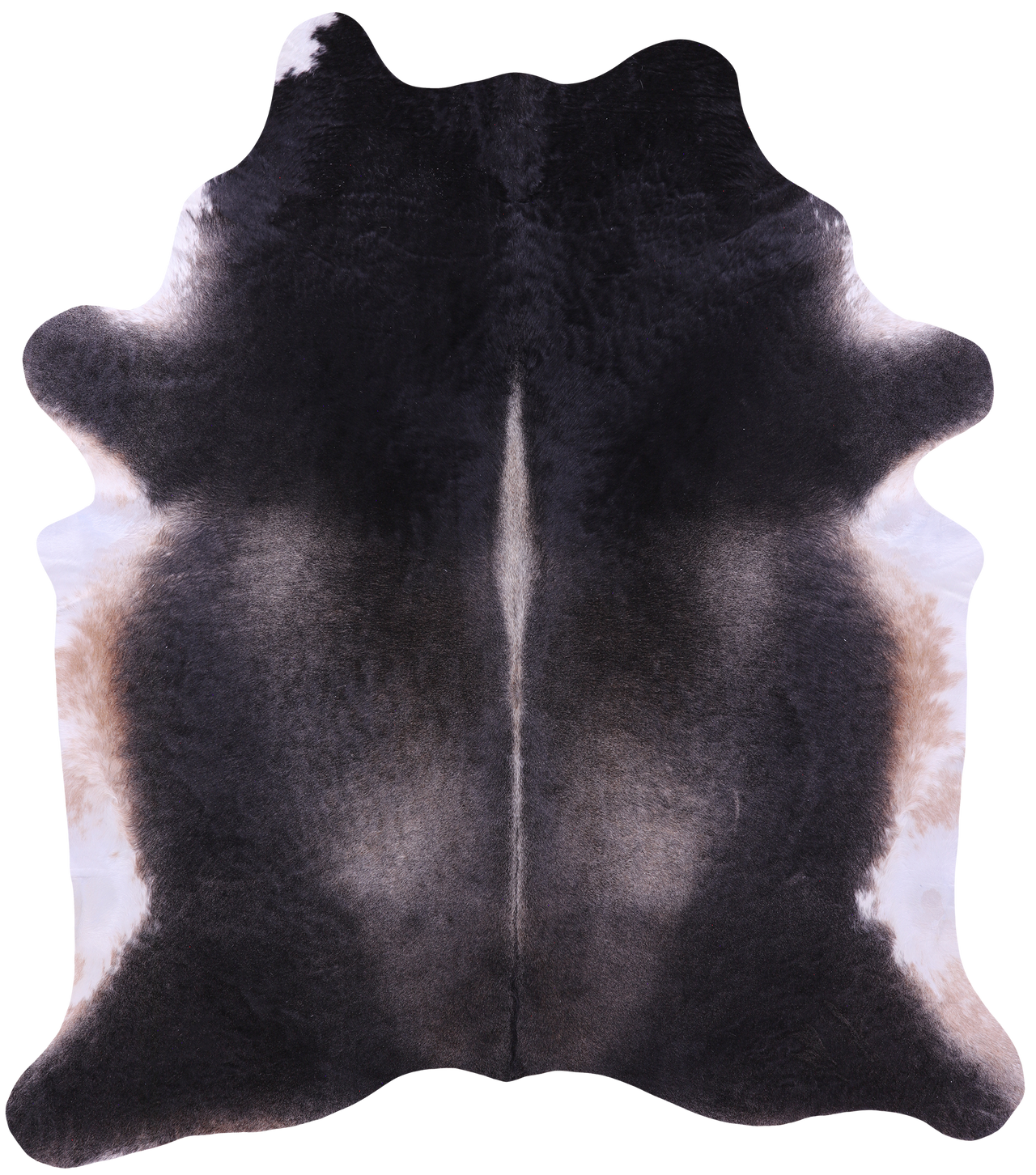 Black Natural Cowhide Rug - XX-Large 7' 5"H x 6' 6"W