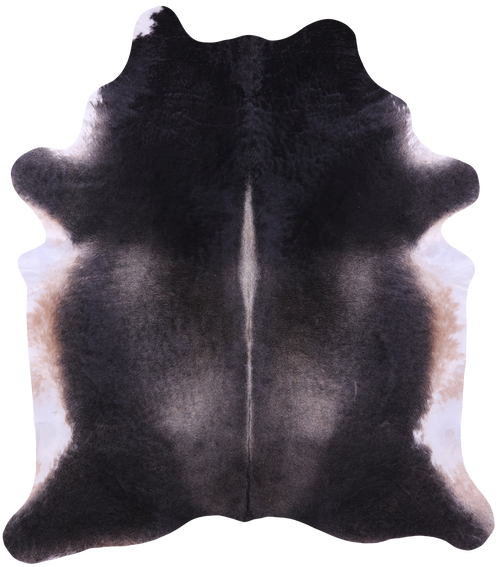 Black Natural Cowhide Rug - XX-Large 7' 5