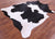Black & White Natural Cowhide Rug - X-Large 7' 3"H x 6' 4"W
