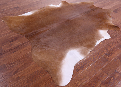 Brown Natural Cowhide Rug - XX-Large 7' 9
