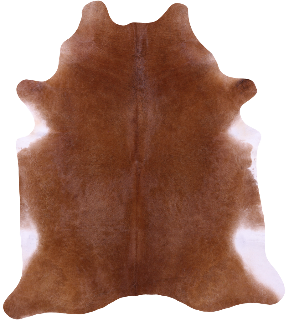 Brown Natural Cowhide Rug - XX-Large 7' 9"H x 6' 10"W