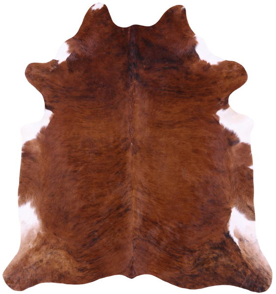 Brindle Natural Cowhide Rug - XX-Large 7' 6"H x 6' 9"W