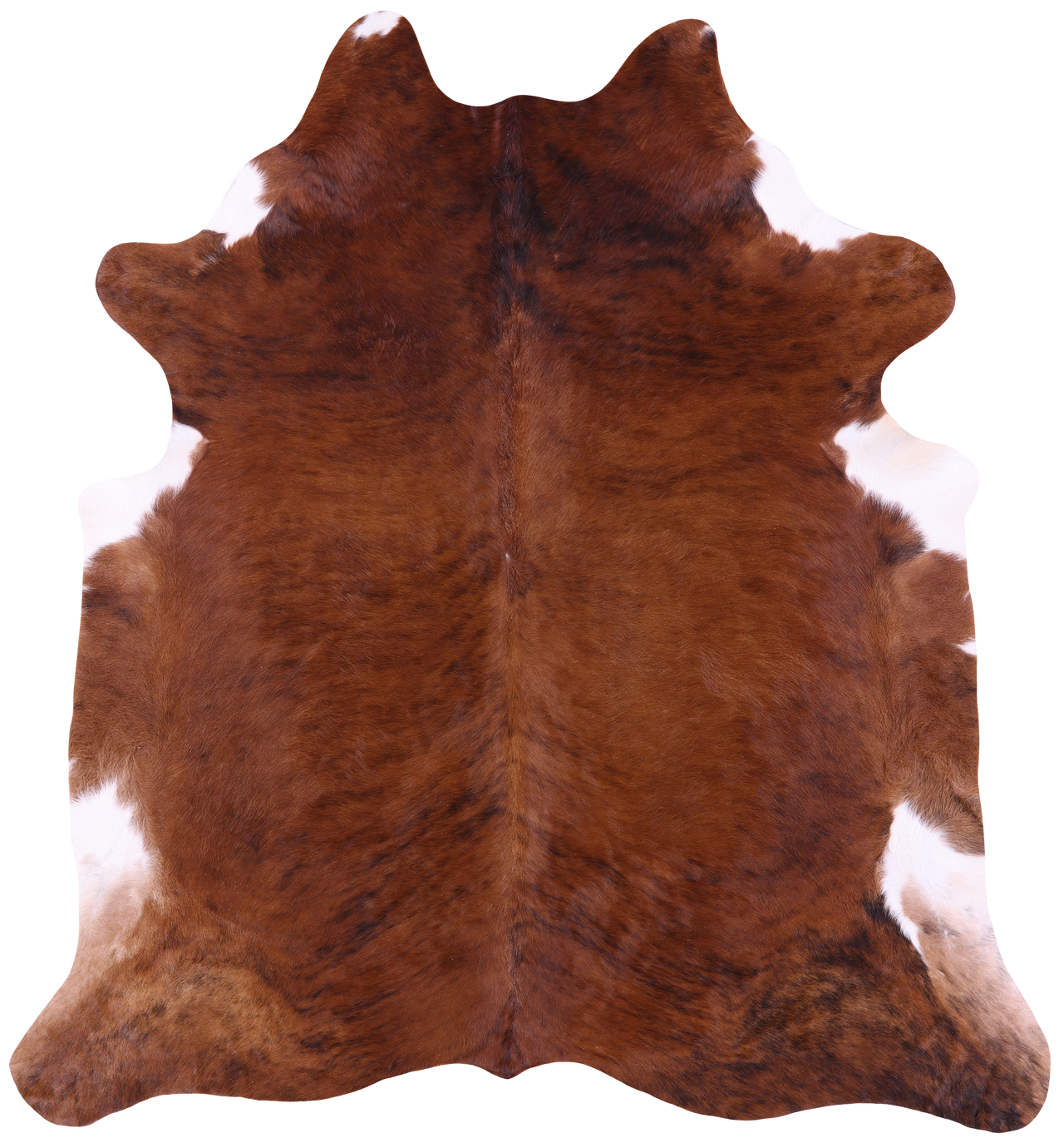 Brindle Natural Cowhide Rug - XX-Large 7' 6"H x 6' 9"W