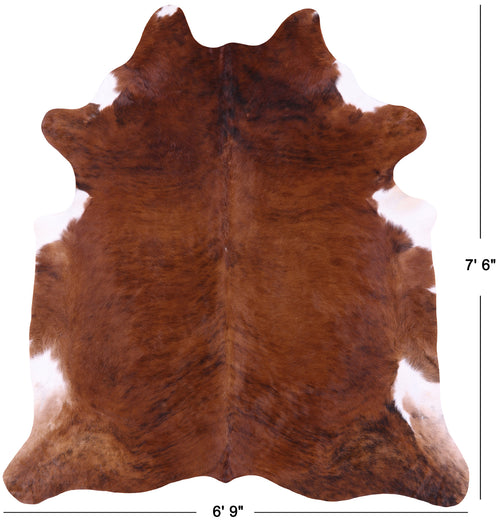 Brindle Natural Cowhide Rug - XX-Large 7' 6