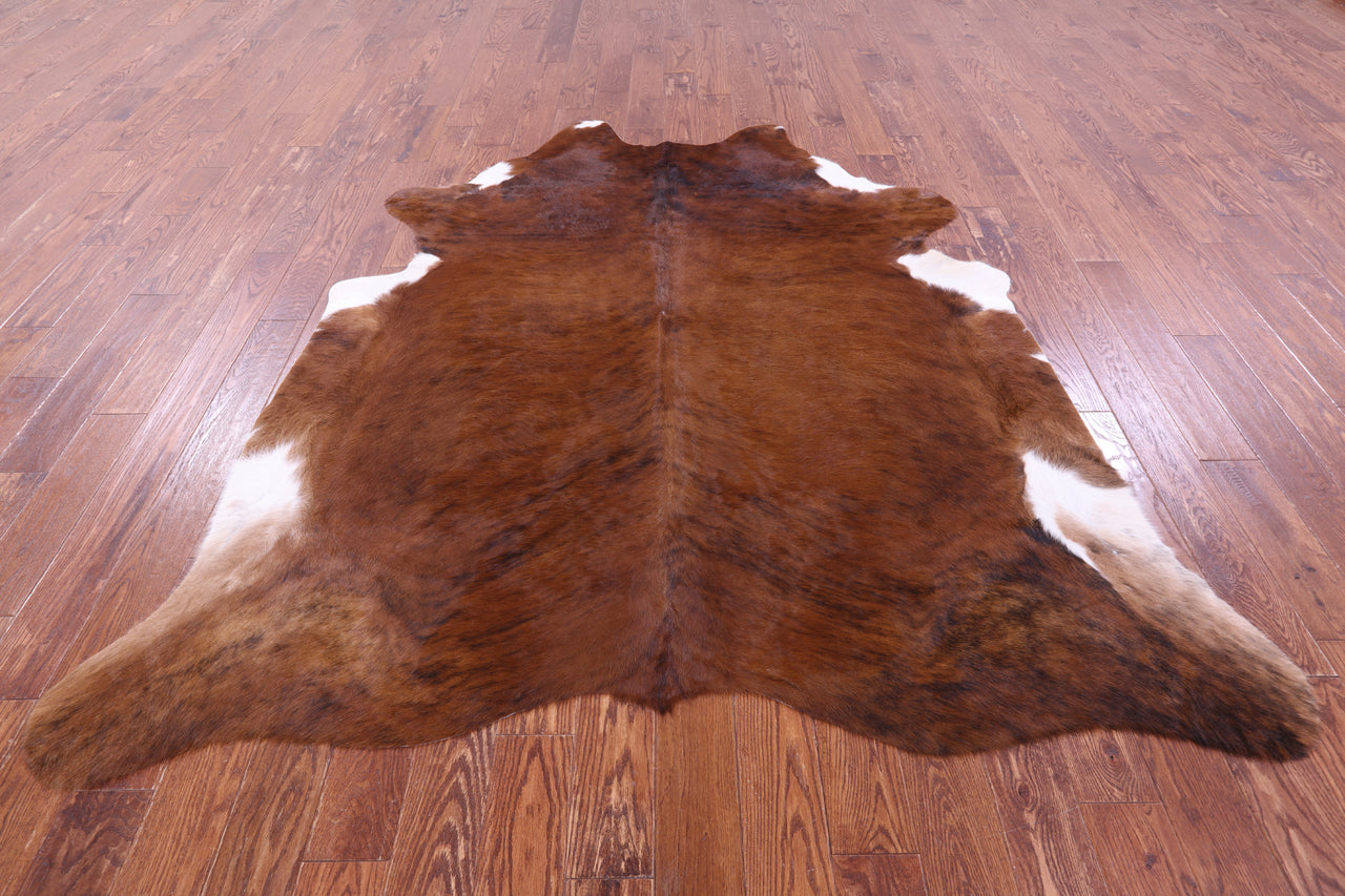 Brindle Natural Cowhide Rug - XX-Large 7' 6"H x 6' 9"W