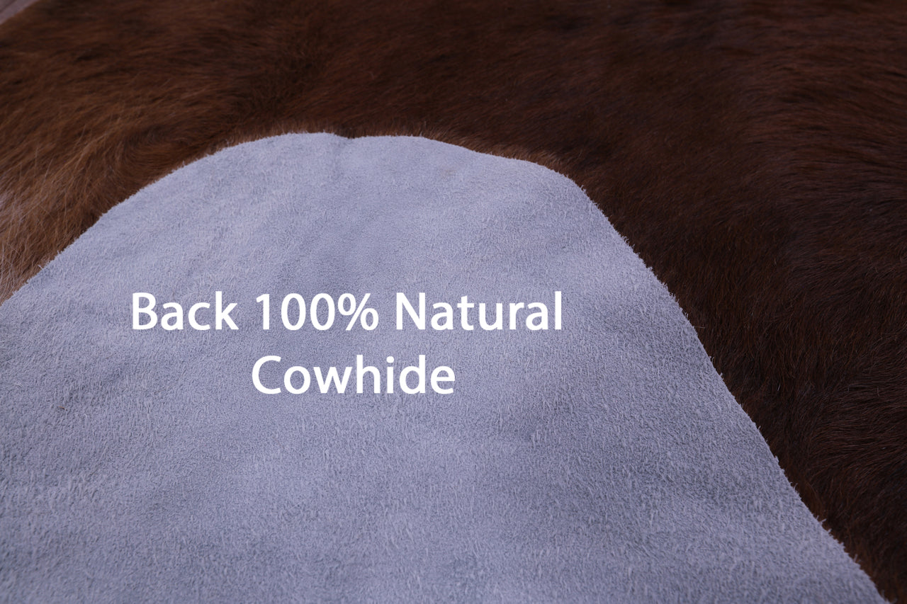 Brindle Natural Cowhide Rug - XX-Large 7' 6"H x 6' 9"W