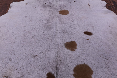 Brown Salt & Pepper Natural Cowhide Rug - X-Large 7' 0