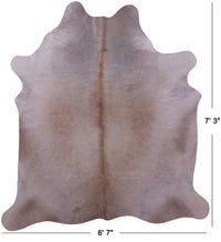 Thumbnail for Champagne Natural Cowhide Rug - X-Large 7' 3