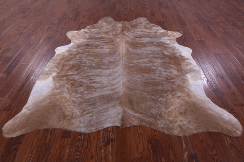 Light Brindle Natural Cowhide Rug - XX-Large 7' 7