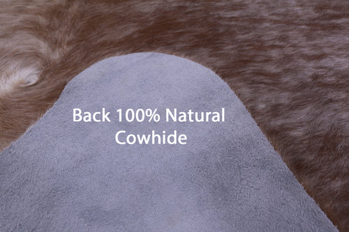 Light Brindle Natural Cowhide Rug - XX-Large 7' 7