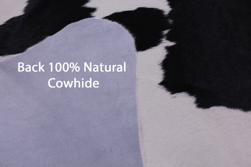 Black & White Natural Cowhide Rug - XX-Large 7' 8