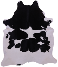 Thumbnail for Black & White Natural Cowhide Rug - XX-Large 7' 8