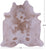 Brown & White Natural Cowhide Rug - XX-Large 8' 0"H x 7' 3"W