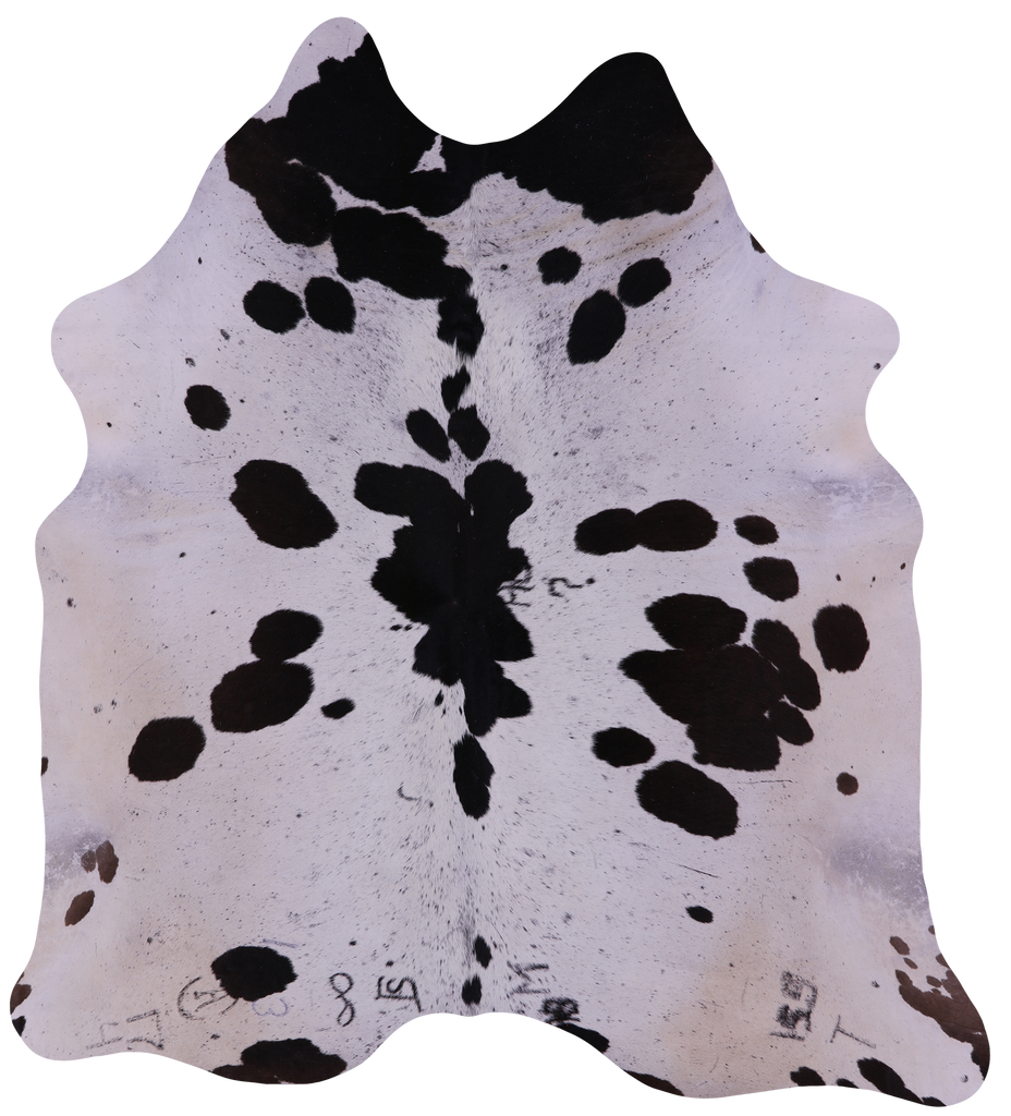 Black Salt & Pepper Natural Cowhide Rug - XX-Large 7' 9"H x 7' 0"W