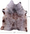 Brown Salt & Pepper Natural Cowhide Rug - X-Large 6' 10"H x 6' 0"W