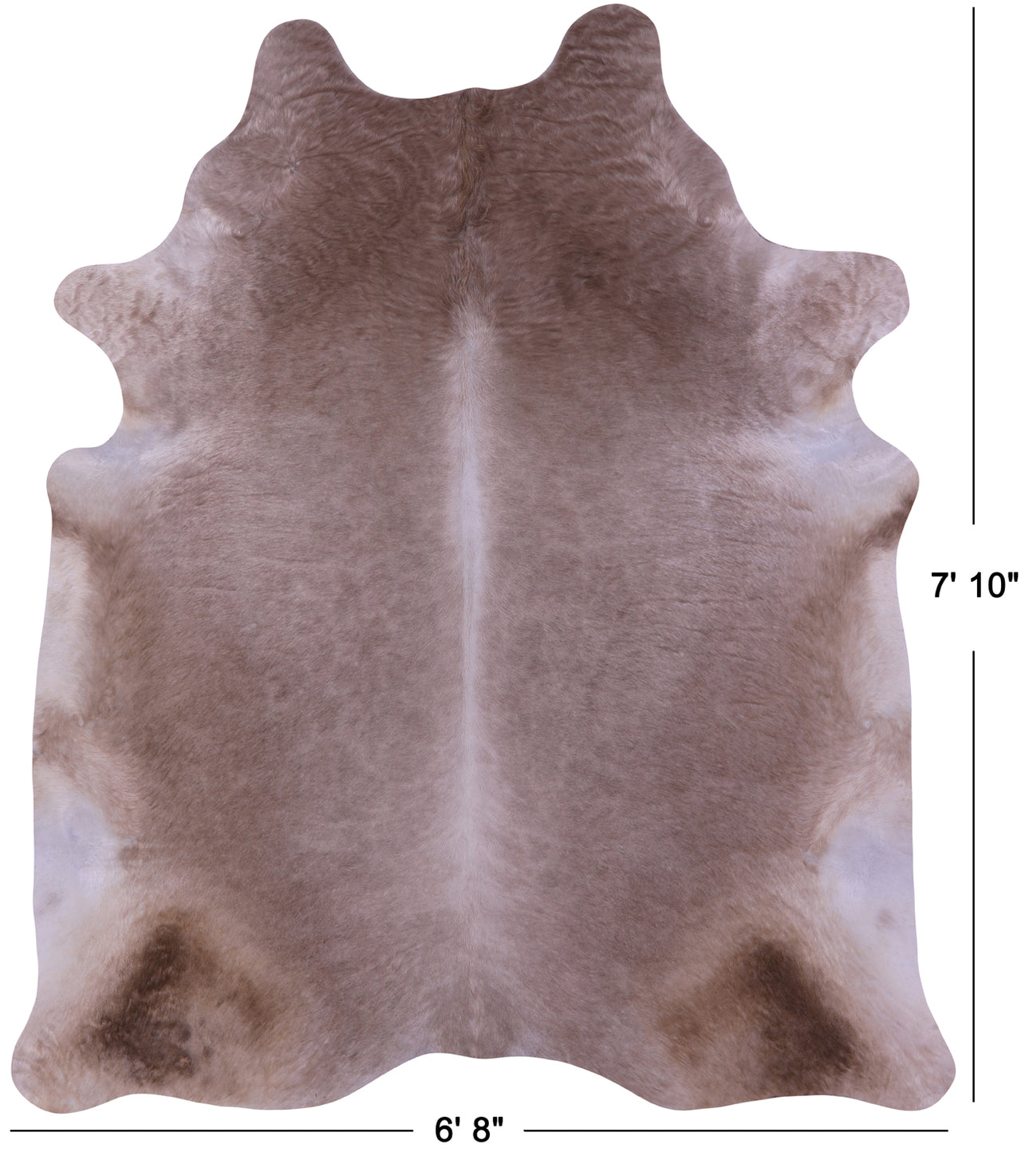 Champagne Natural Cowhide Rug - XX-Large 7' 10"H x 6' 8"W