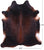 Dark Brown Natural Cowhide Rug - XX-Large 7' 8"H x 6' 6"W