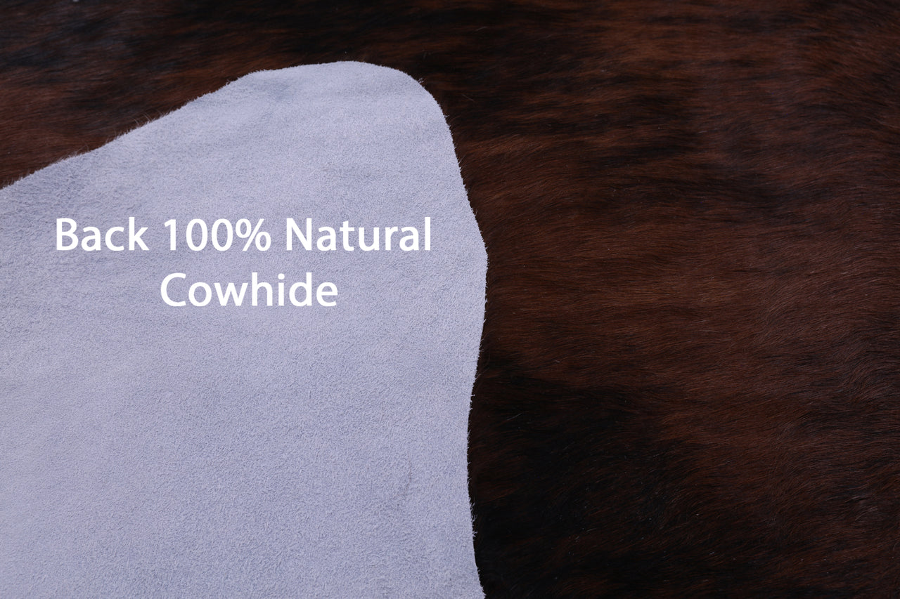 Brindle Natural Cowhide Rug - X-Large 7' 2"H x 6' 6"W