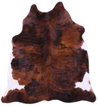 Thumbnail for Brindle Natural Cowhide Rug - X-Large 7' 2